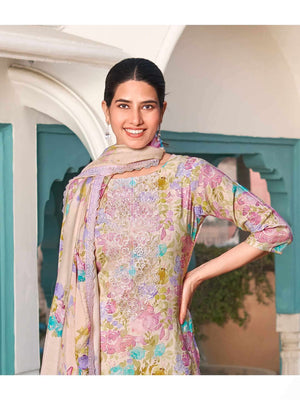 Relssa Fabrics Angel Vol 3 Premium Muslin Embroidered Dress Material - Amrah Wholesale