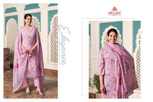 Relssa Fabrics Angel Vol 4 Premium Muslin Embroidered Dress Material - Amrah Wholesale