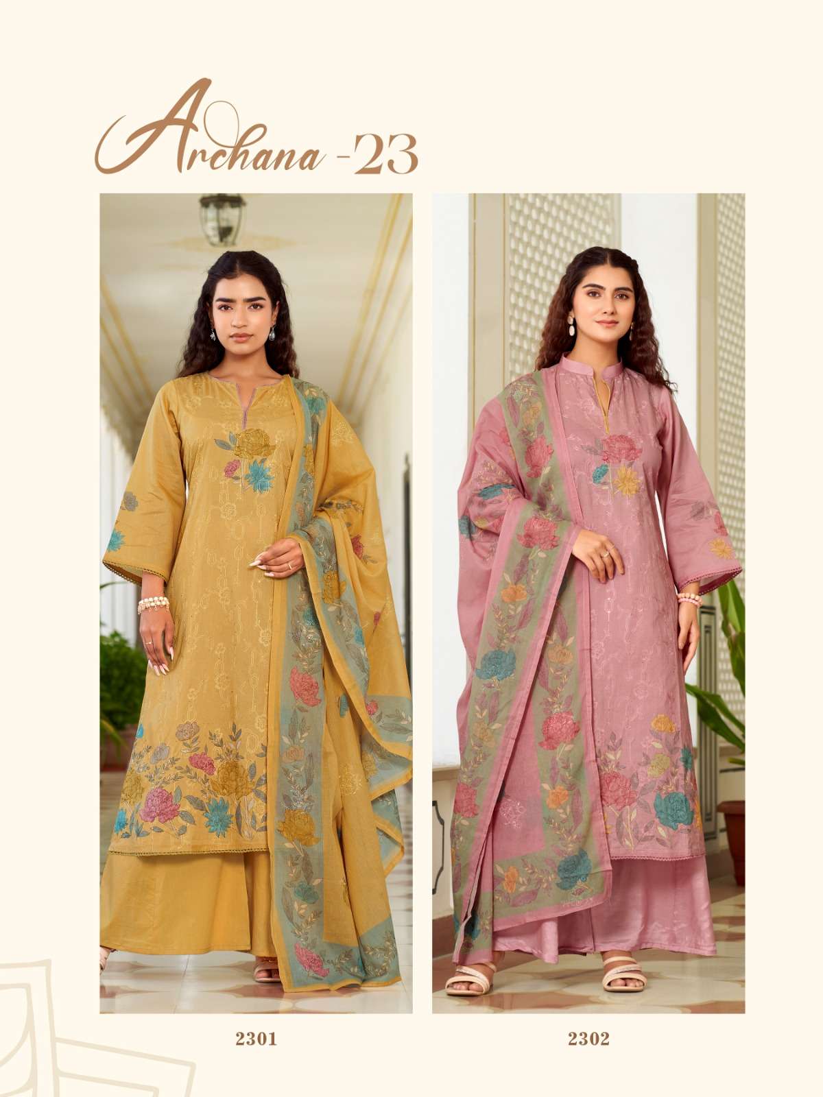 Relssa Fabrics Archana Vol 23 Premium Cotton Dress Material - Amrah Wholesale