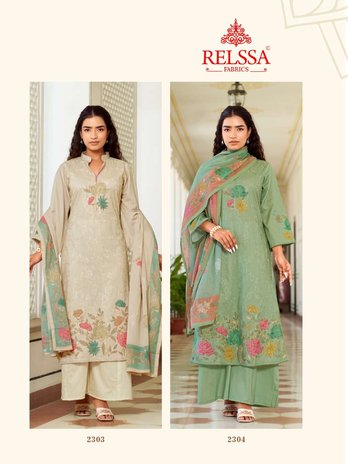 Relssa Fabrics Archana Vol 23 Premium Cotton Dress Material - Amrah Wholesale