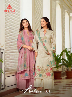 Relssa Fabrics Archana Vol 23 Premium Cotton Dress Material - Amrah Wholesale