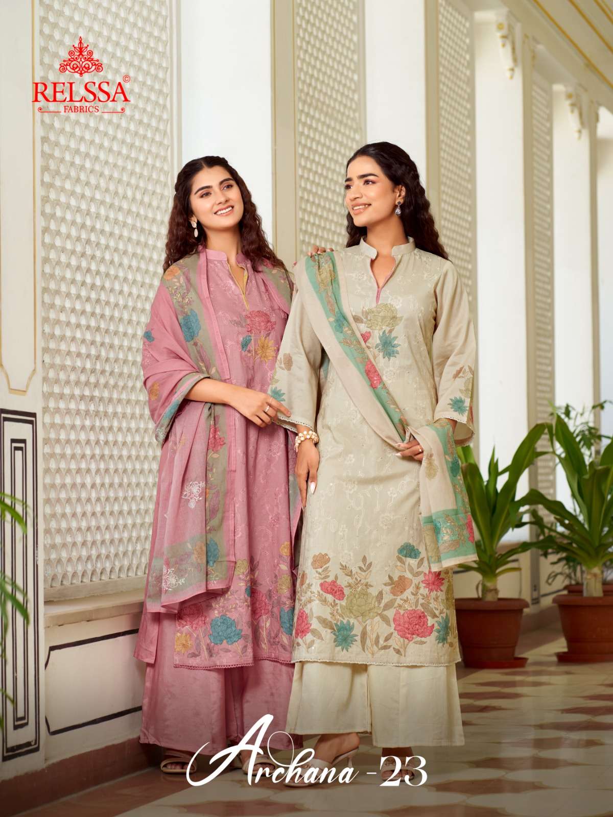 Relssa Fabrics Archana Vol 23 Premium Cotton Dress Material - Amrah Wholesale