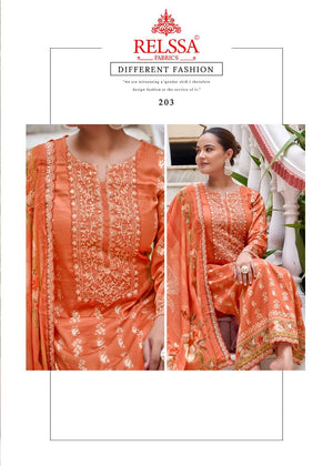Relssa Fabrics Darshna Vol 2 Giza Cotton Dress Material - Amrah Wholesale
