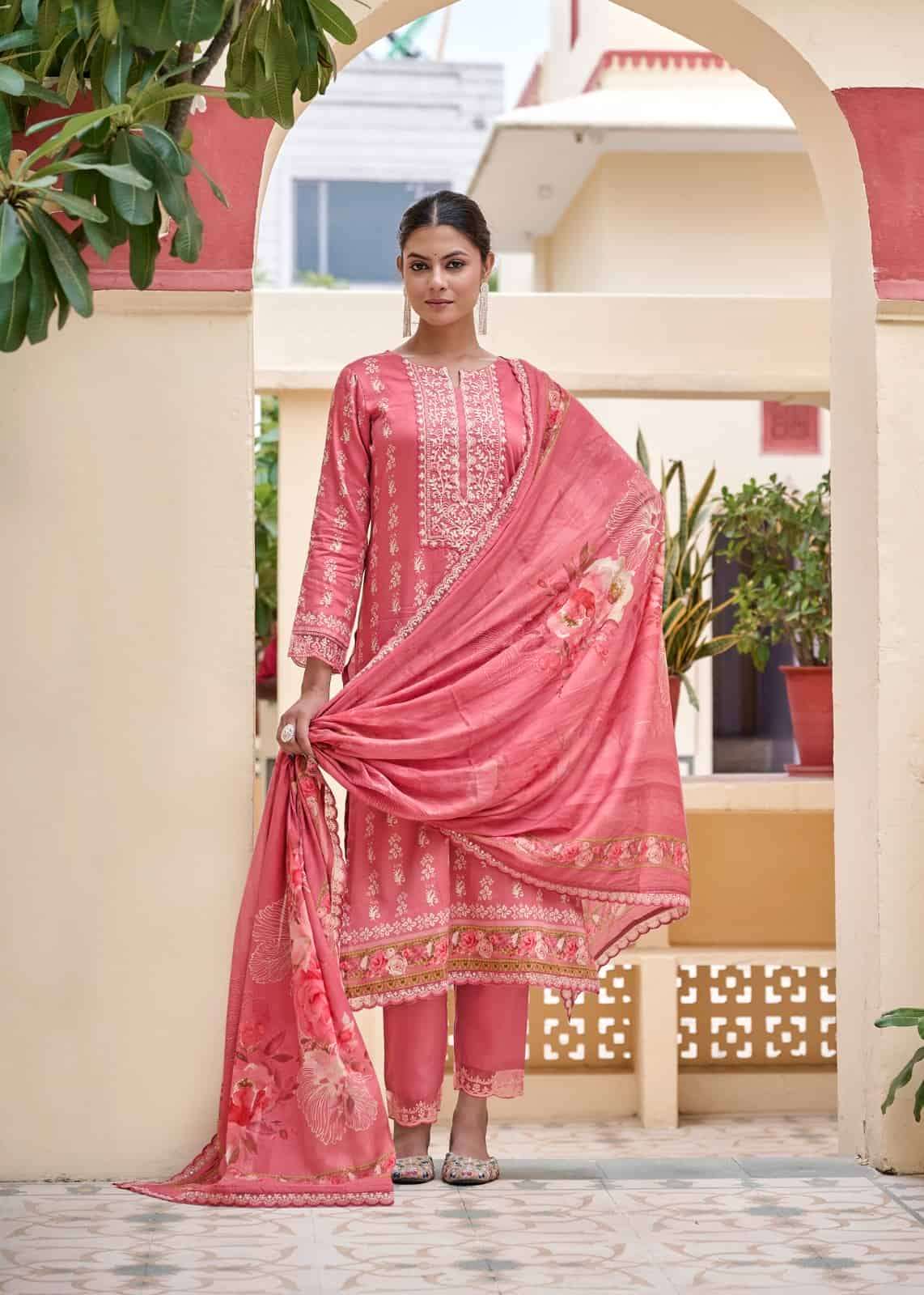 Relssa Fabrics Dhrshna Vol 2 Fancy Fabric Dress Material - Amrah Wholesale