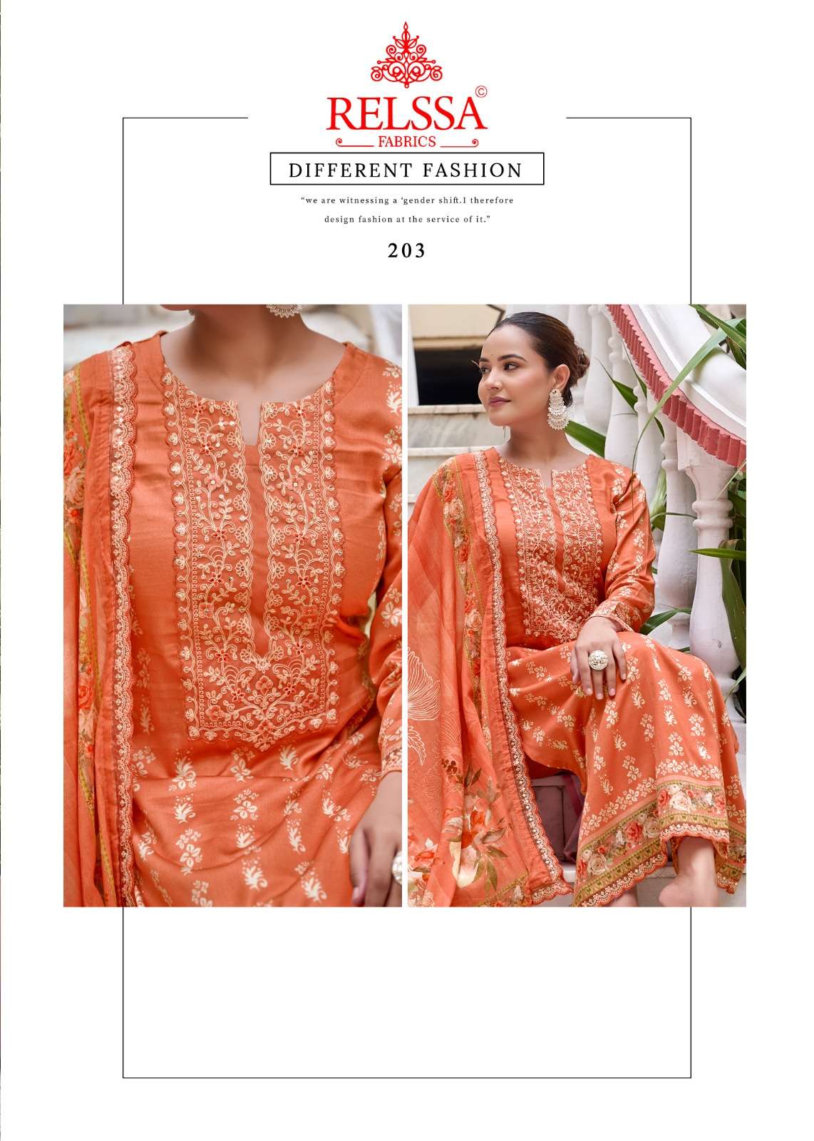 Relssa Fabrics Dhrshna Vol 2 Fancy Fabric Dress Material - Amrah Wholesale