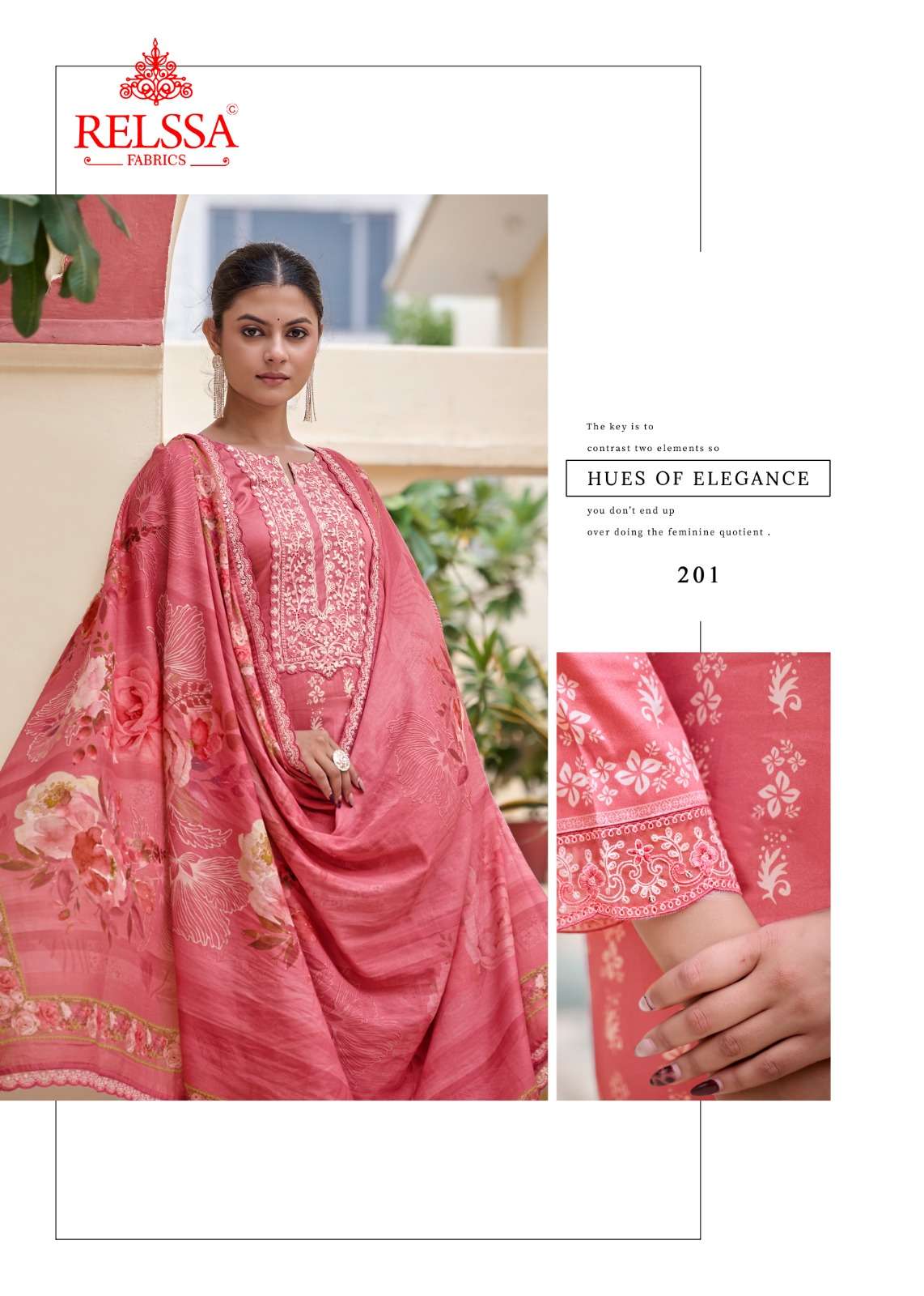 Relssa Fabrics Dhrshna Vol 2 Fancy Fabric Dress Material - Amrah Wholesale