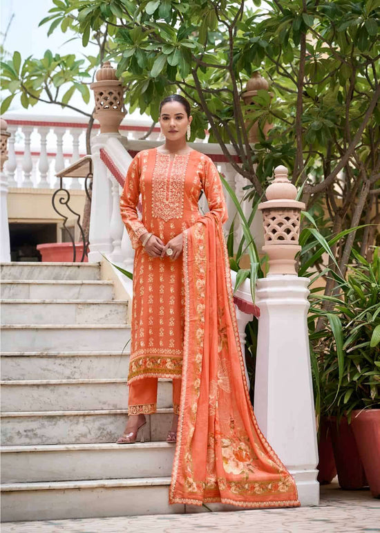 Relssa Fabrics Dhrshna Vol 2 Fancy Fabric Dress Material - Amrah Wholesale