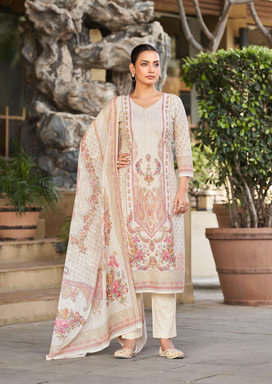 Relssa Fabrics Falak Vol 10 Superior Cotton Embroidered Dress Material - Amrah Wholesale