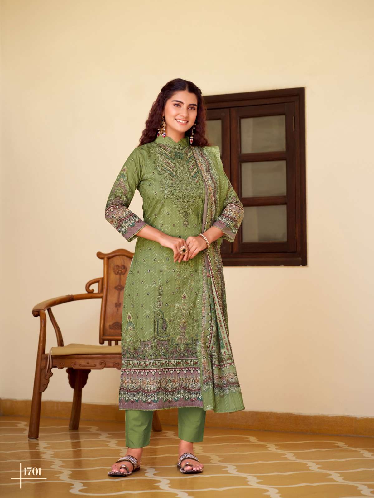 Relssa Fabrics Falak Vol 17 Superior Cotton Embroidered Dress Material - Amrah Wholesale