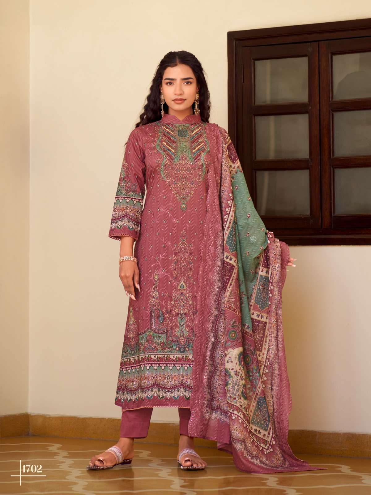 Relssa Fabrics Falak Vol 17 Superior Cotton Embroidered Dress Material - Amrah Wholesale