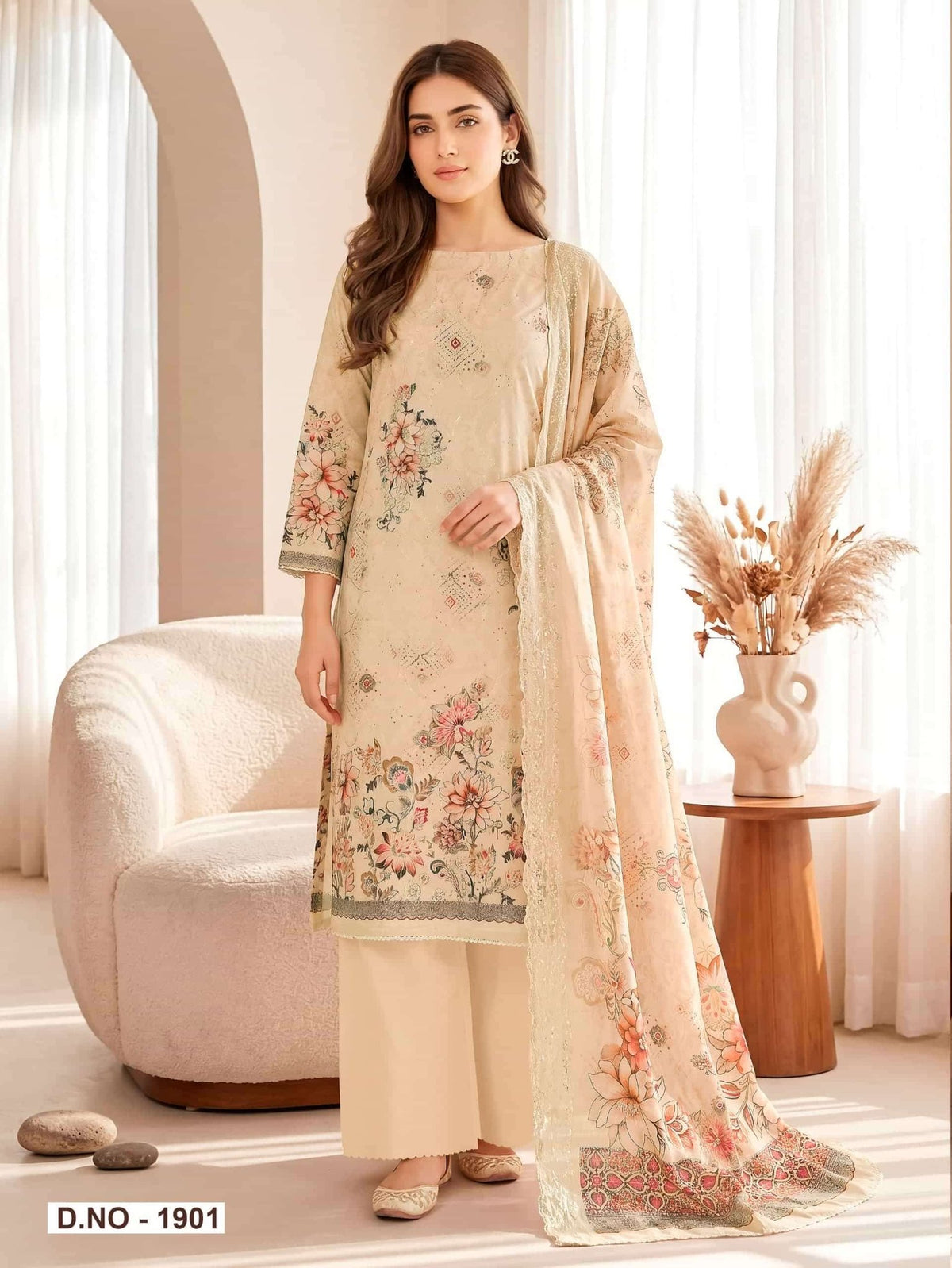Relssa Fabrics Falak Vol 19 Superior Cotton Embroidered Salwar Suit Set - Amrah Wholesale