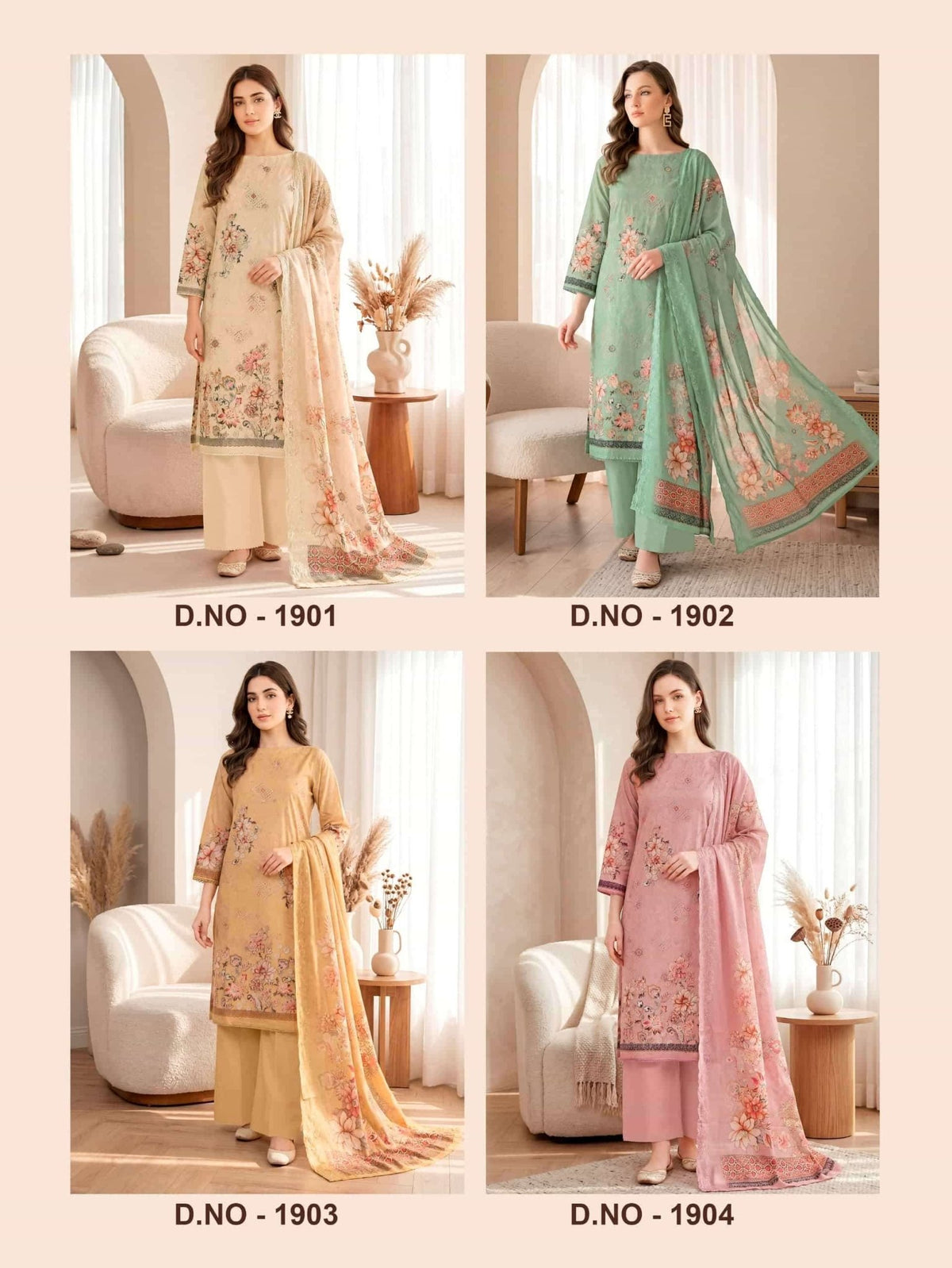 Relssa Fabrics Falak Vol 19 Superior Cotton Embroidered Salwar Suit Set - Amrah Wholesale