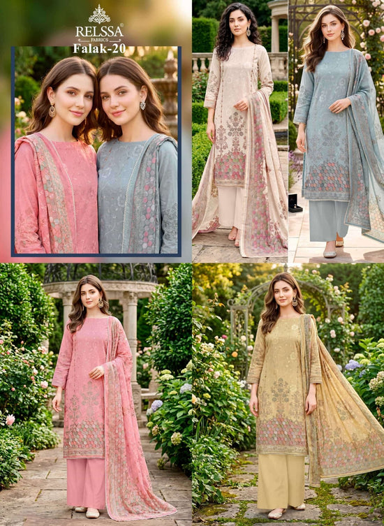 Relssa Fabrics Falak Vol 20 Superior Cotton Dress Material - Amrah Wholesale