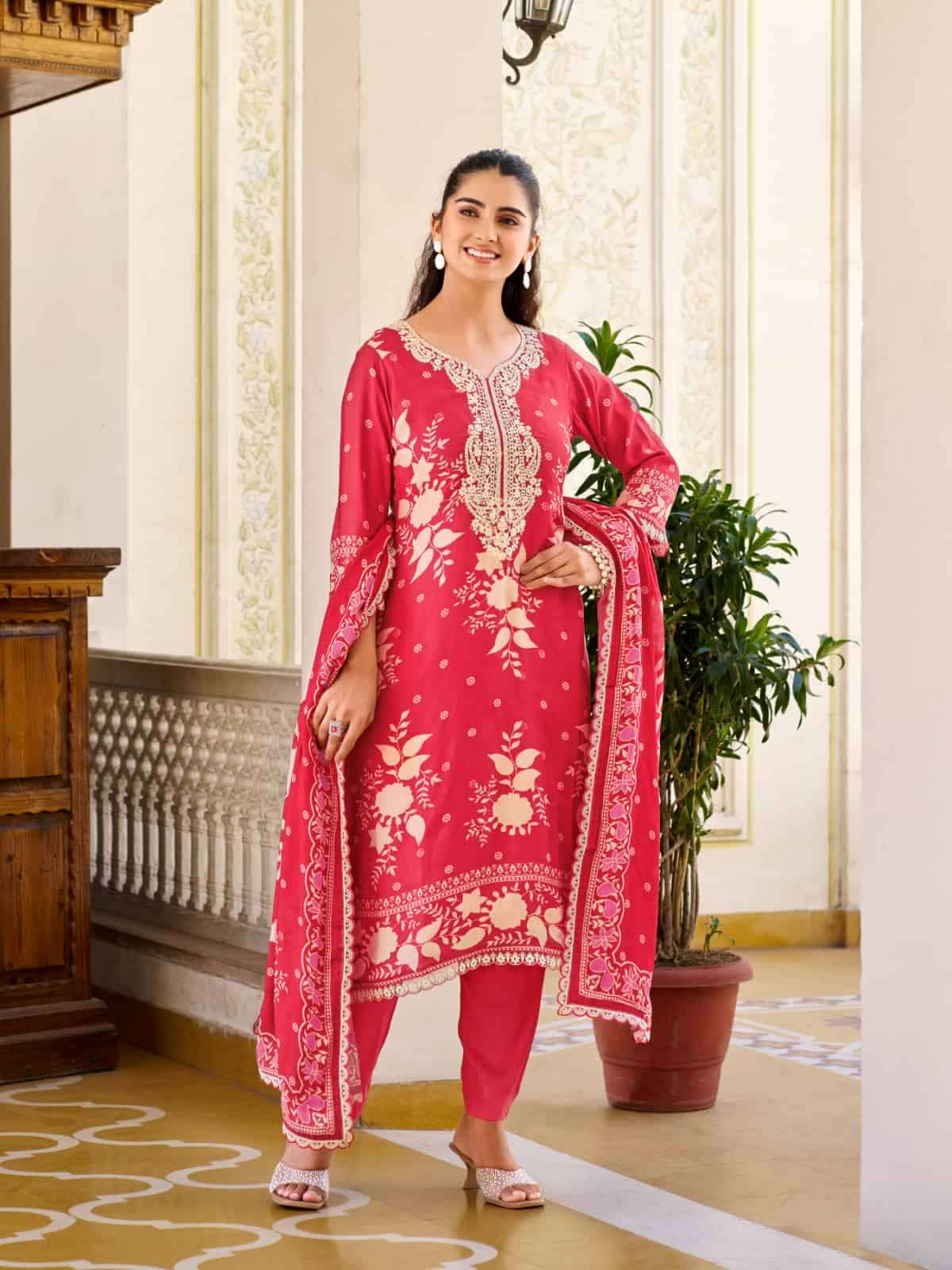 Relssa Fabrics Grisha Vol 4 Masakali Embroidered Dress Material - Amrah Wholesale