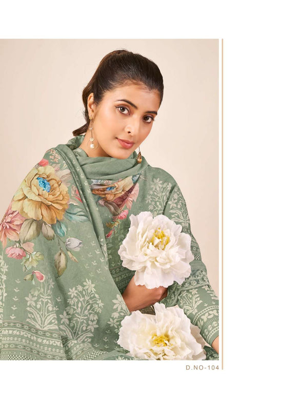 Relssa Fabrics Kenny Premium Cotton Lawn Dress Material - Amrah Wholesale
