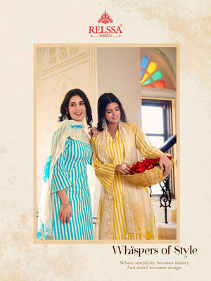 Relssa Fabrics Khush Pure Giza Satin Digital Printed Dress Material - Amrah Wholesale