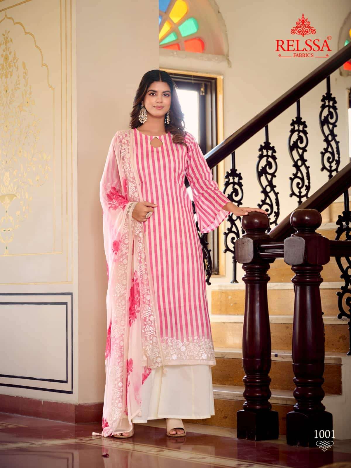 Relssa Fabrics Khush Pure Giza Satin Digital Printed Dress Material - Amrah Wholesale