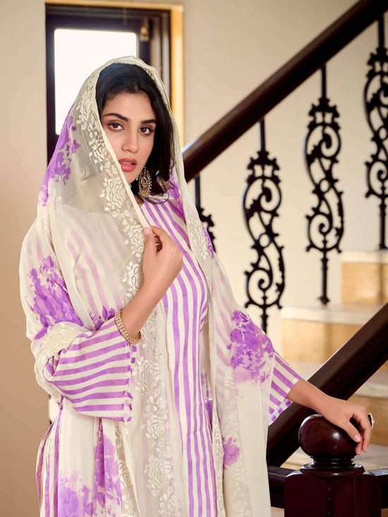 Relssa Fabrics Khush Pure Giza Satin Digital Printed Dress Material - Amrah Wholesale
