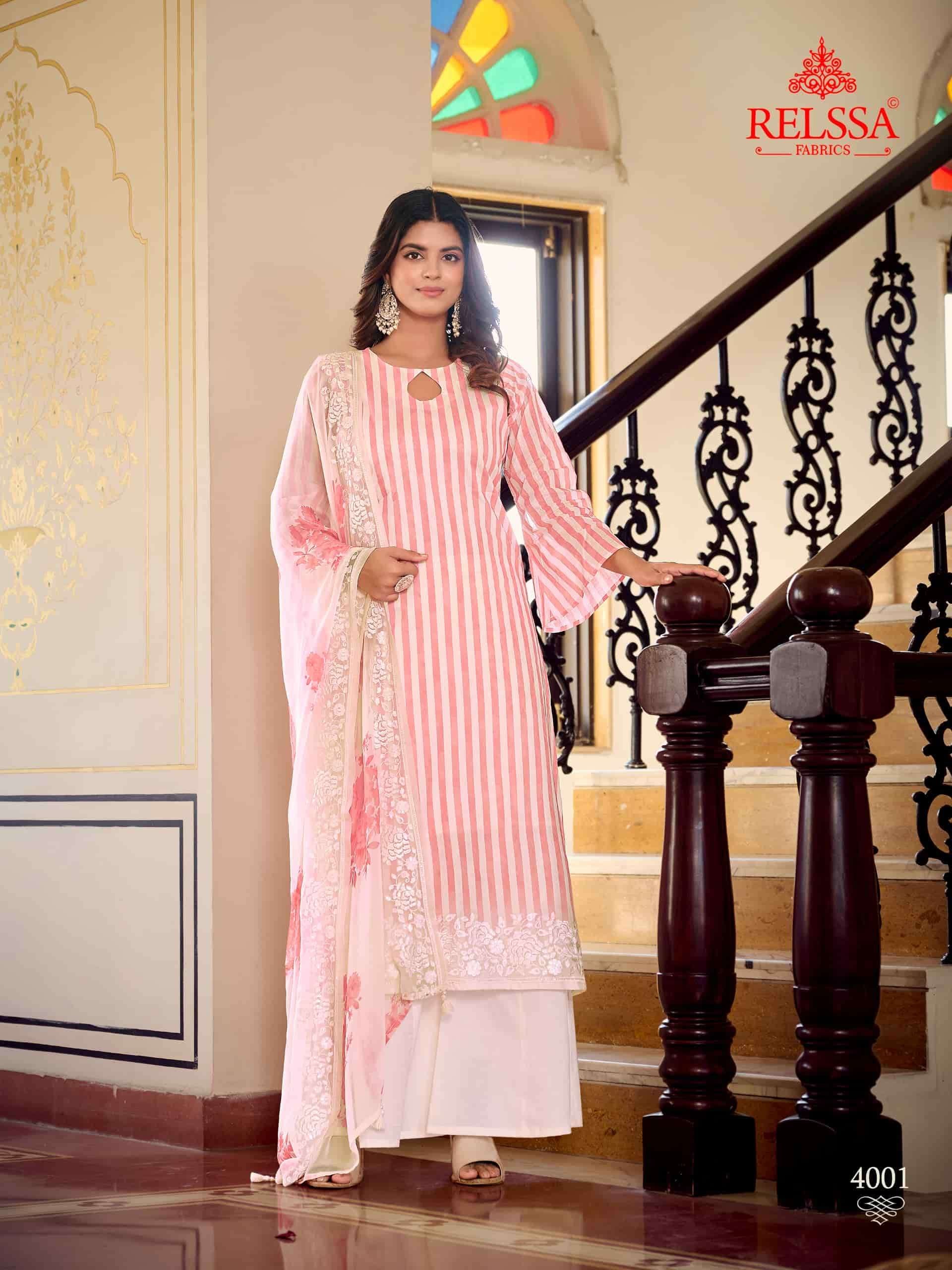 Relssa Fabrics Khush Vol 4 Premium Giza Satin Dress Material