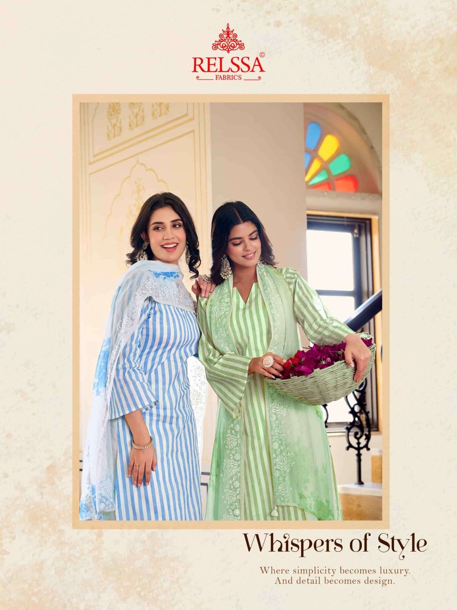 Relssa Fabrics Khush Vol 4 Premium Giza Satin Dress Material - Amrah Wholesale