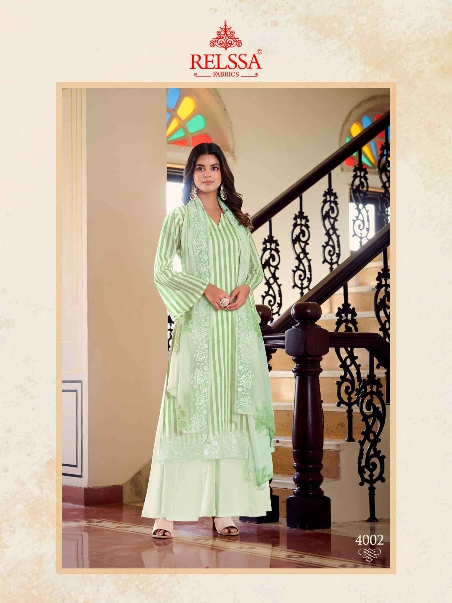 Relssa Fabrics Khush Vol 4 Premium Giza Satin Dress Material - Amrah Wholesale