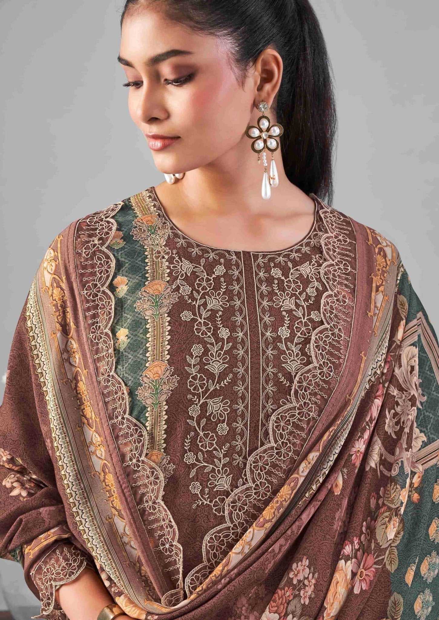 Relssa Fabrics Ombre Vol 1 Premium Masakali Fancy Dress Material - Amrah Wholesale