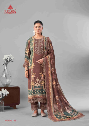 Relssa Fabrics Ombre Vol 1 Premium Masakali Fancy Dress Material - Amrah Wholesale