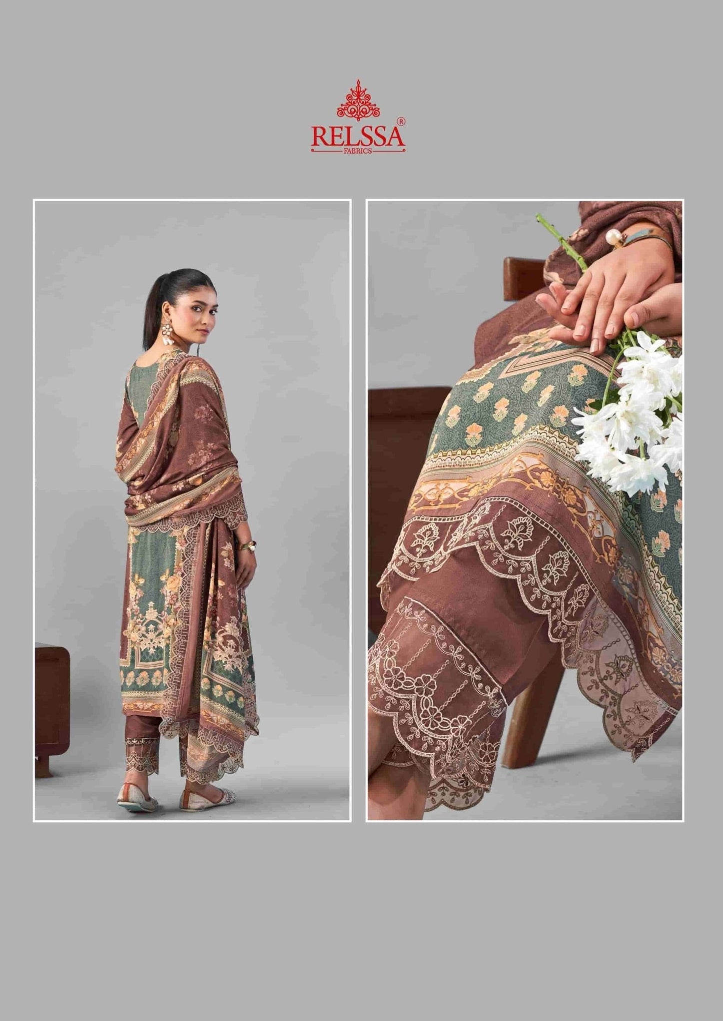 Relssa Fabrics Ombre Vol 1 Premium Masakali Fancy Dress Material - Amrah Wholesale