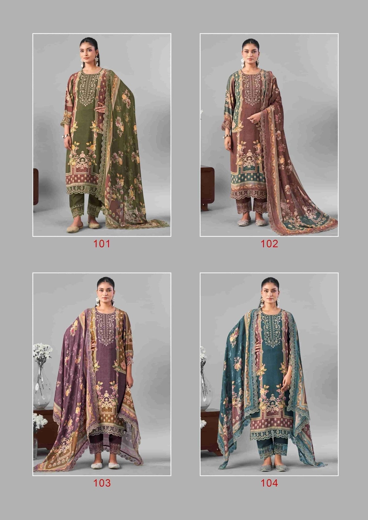 Relssa Fabrics Ombre Vol 1 Premium Masakali Fancy Dress Material - Amrah Wholesale