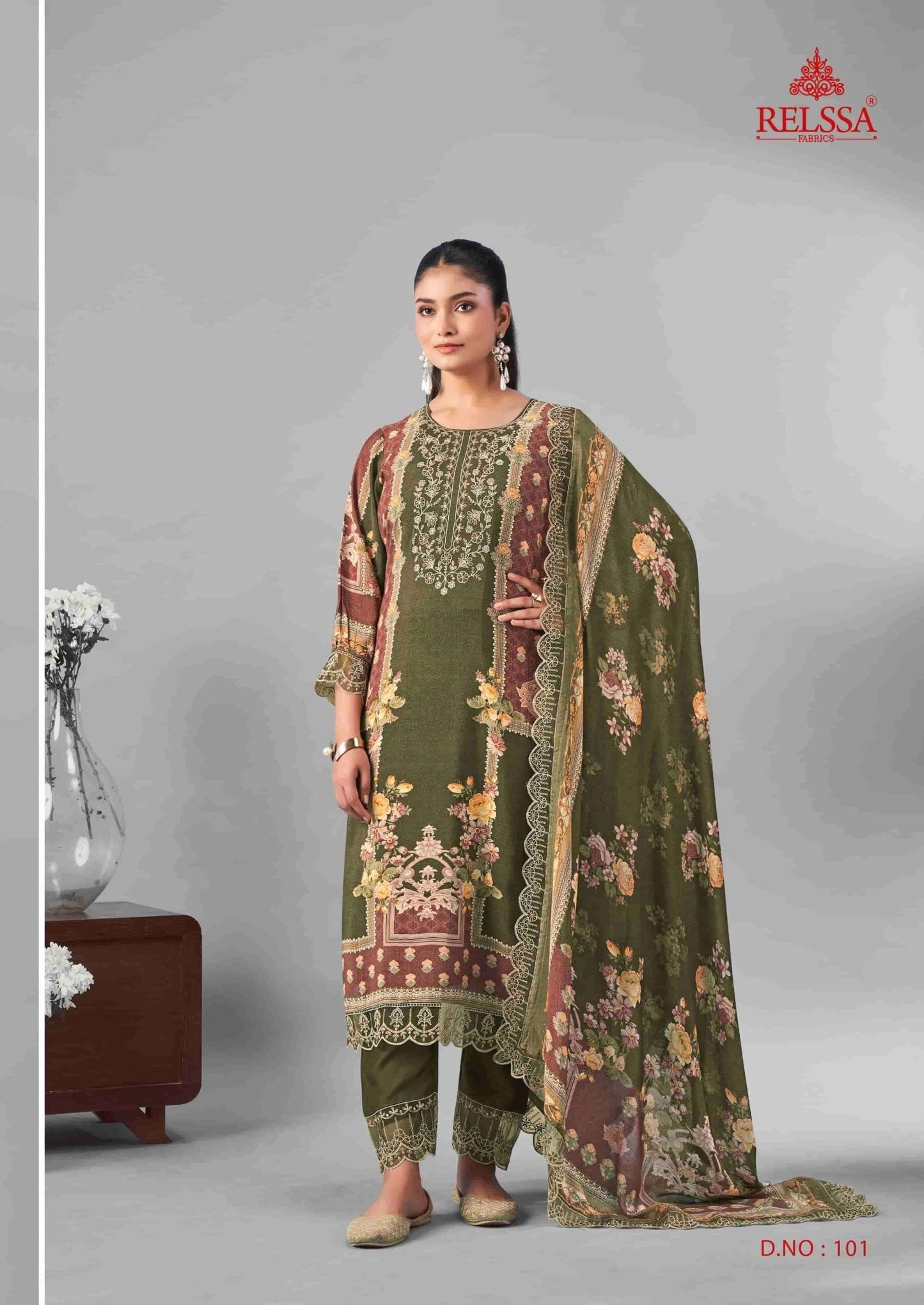 Relssa Fabrics Ombre Vol 1 Premium Masakali Fancy Dress Material - Amrah Wholesale