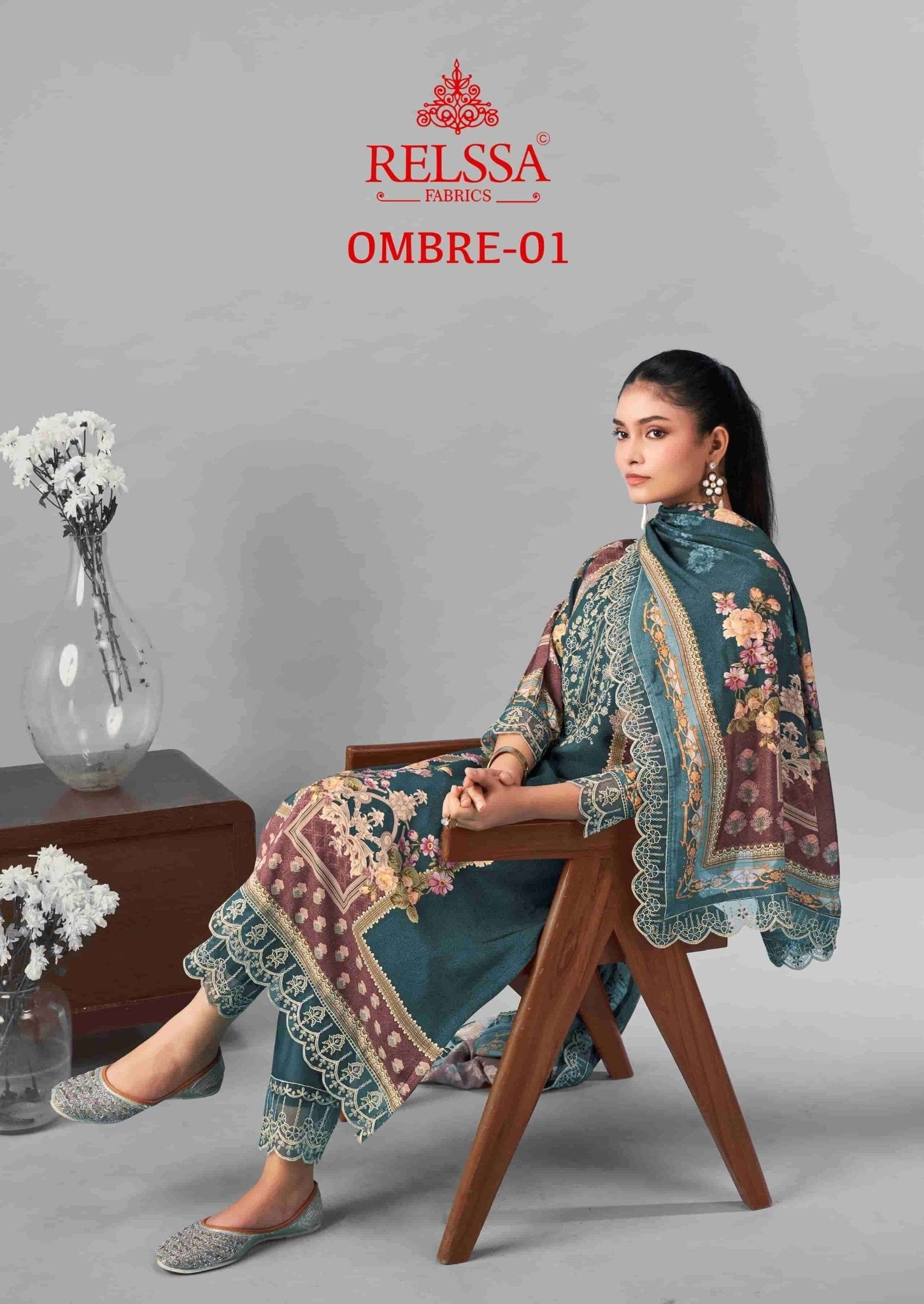 Relssa Fabrics Ombre Vol 1 Premium Masakali Fancy Dress Material - Amrah Wholesale