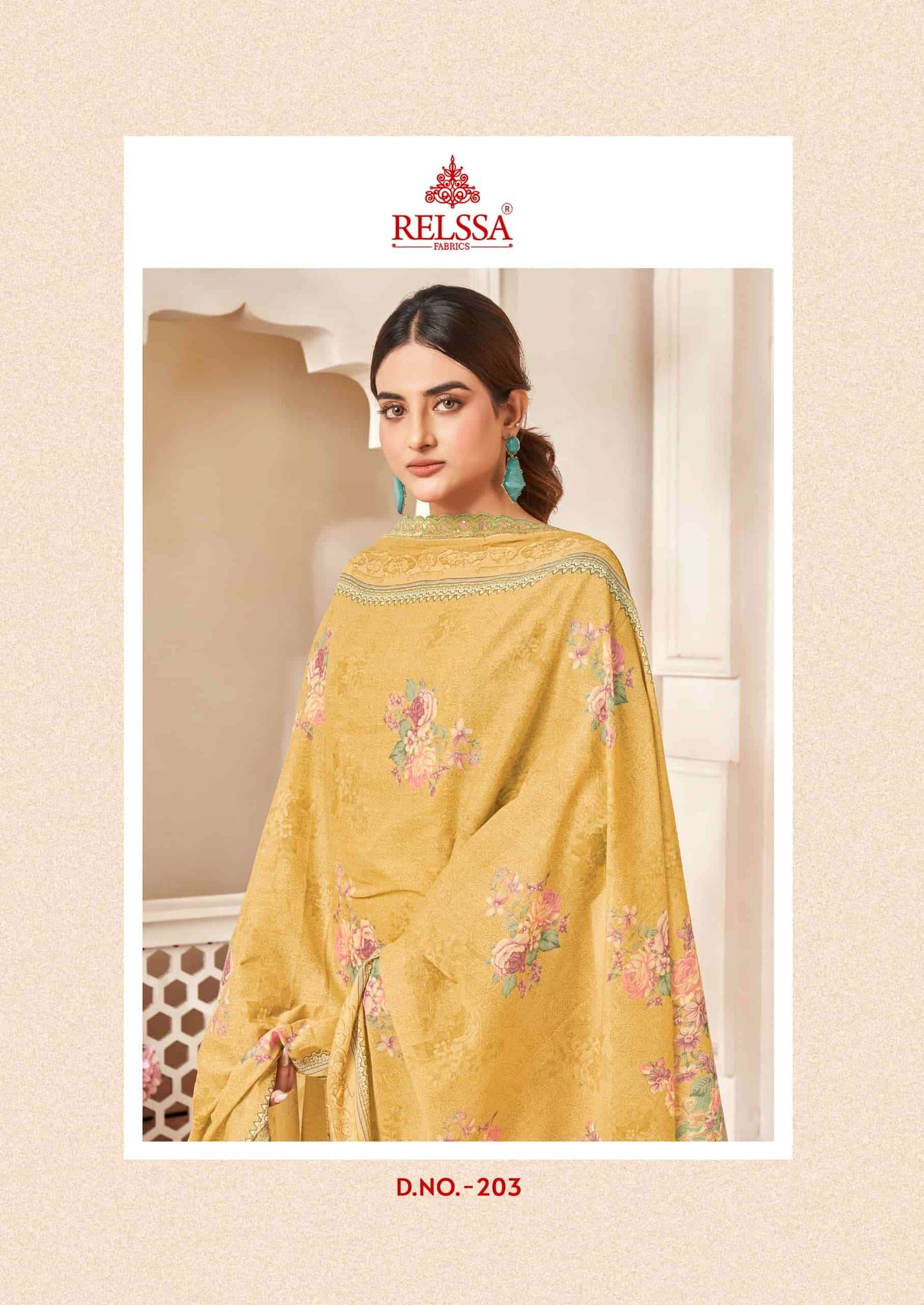 Relssa Fabrics Ombre Vol 2 Premium Giza Satin Dress Material