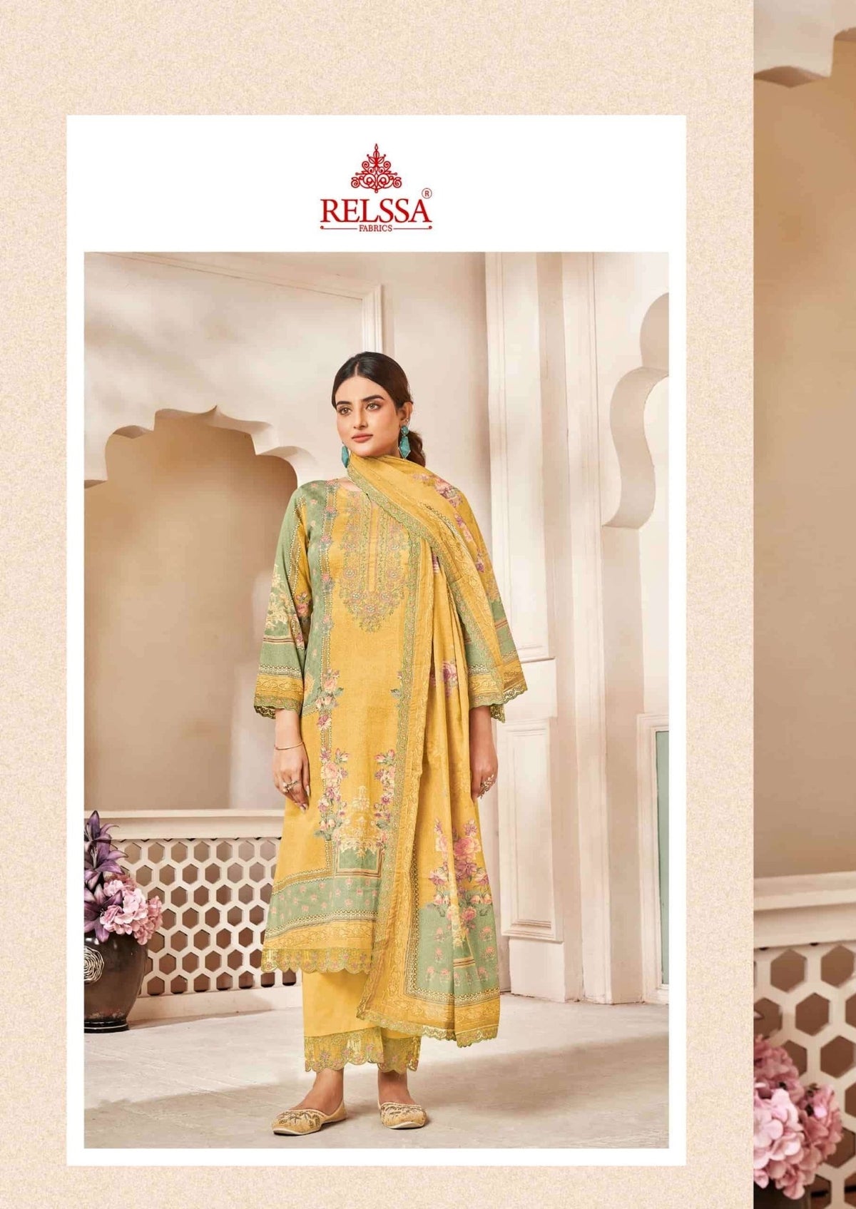 Relssa Fabrics Ombre Vol 2 Premium Giza Satin Dress Material - Amrah Wholesale