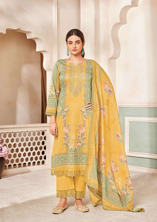 Relssa Fabrics Ombre Vol 2 Premium Giza Satin Dress Material - Amrah Wholesale