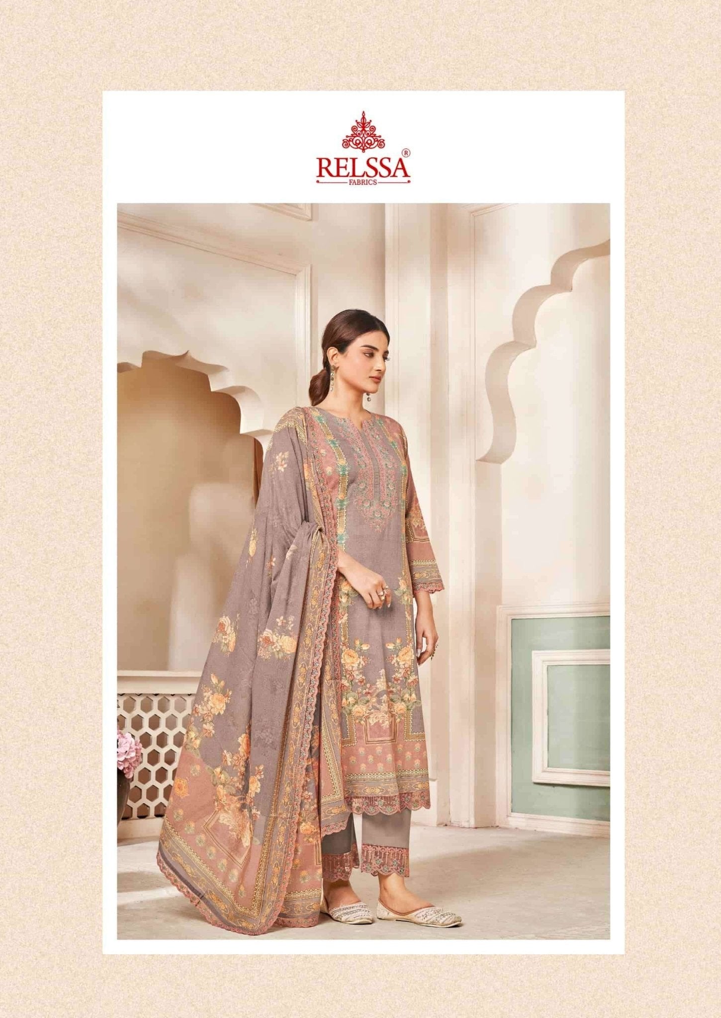 Relssa Fabrics Ombre Vol 2 Premium Giza Satin Dress Material - Amrah Wholesale