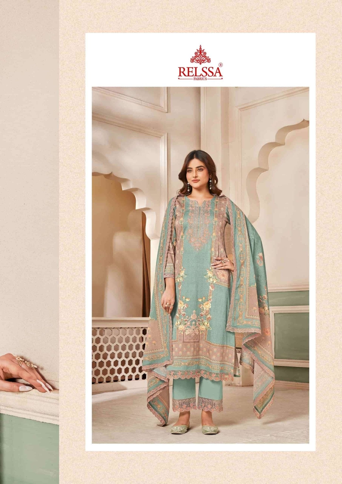 Relssa Fabrics Ombre Vol 2 Premium Giza Satin Dress Material - Amrah Wholesale