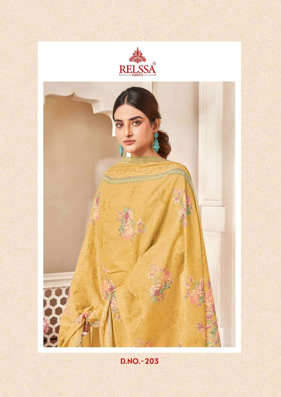 Relssa Fabrics Ombre Vol 2 Premium Giza Satin Dress Material - Amrah Wholesale