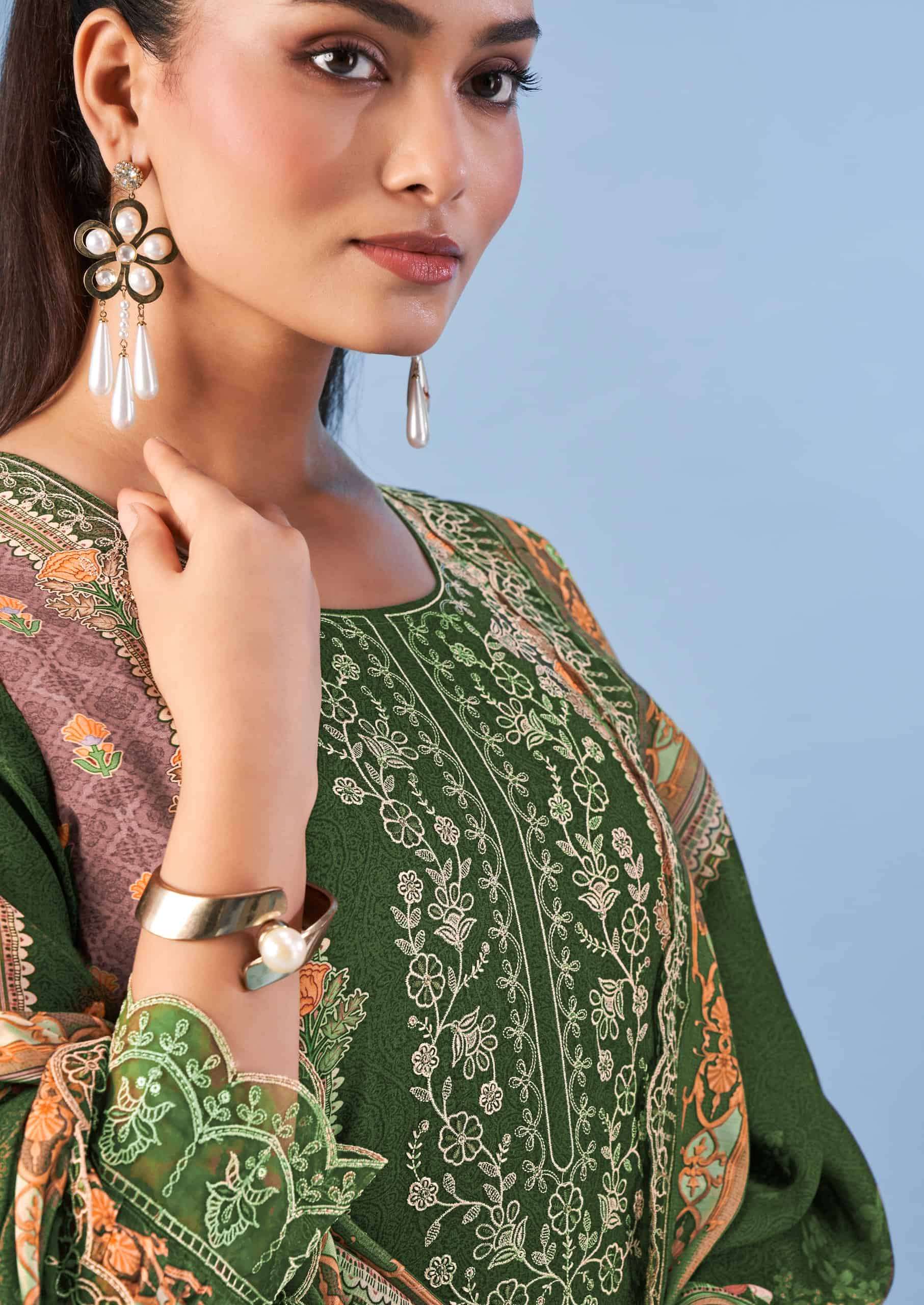 Relssa Fabrics Ombre Vol 4 Digital Printed Cotton Dress Material