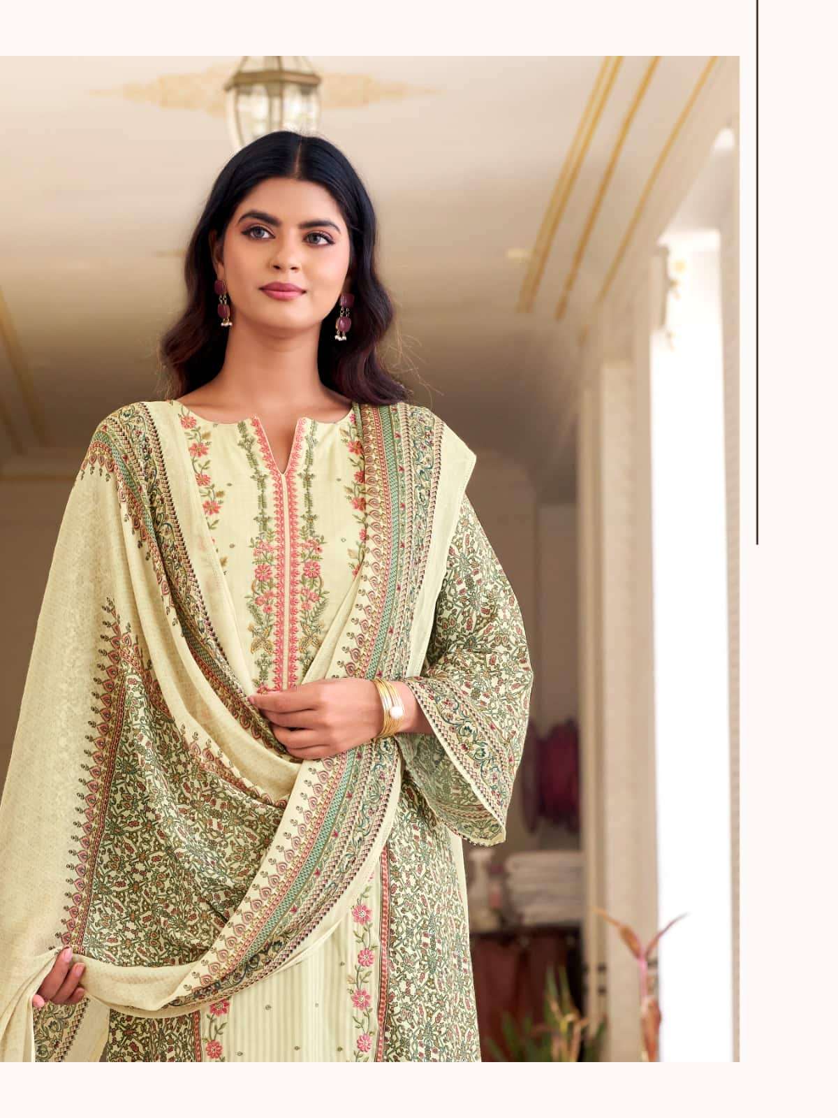 Relssa Fabrics Rooz Vol 2 Fancy Muslin Embroidered Dress Material - Amrah Wholesale