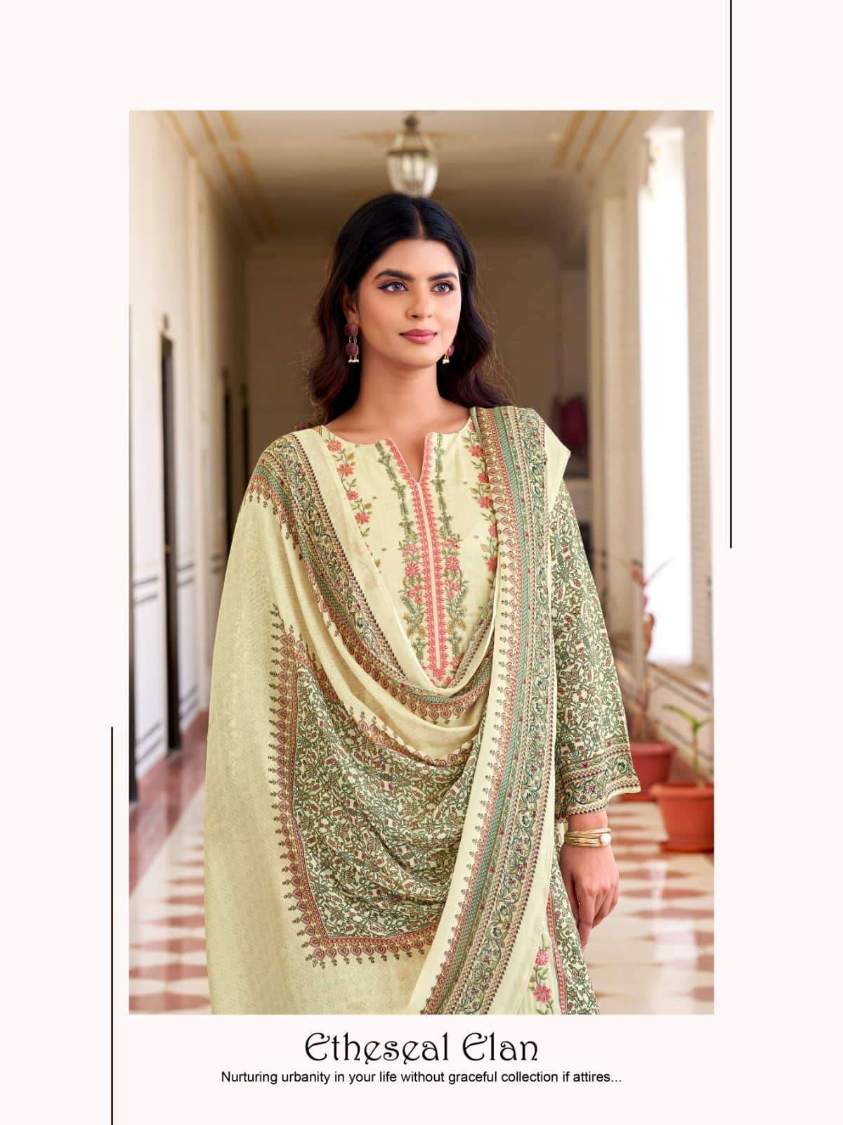 Relssa Fabrics Rooz Vol 2 Fancy Muslin Embroidered Dress Material - Amrah Wholesale
