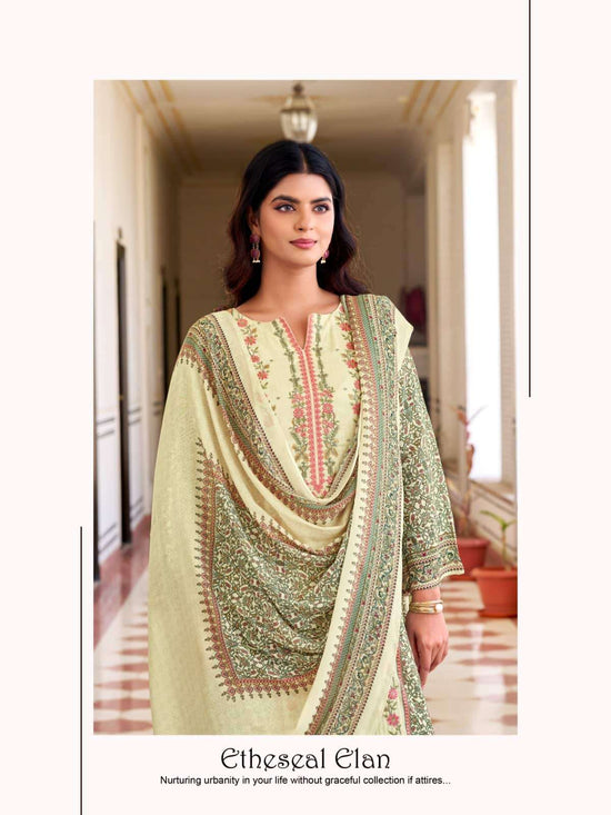Relssa Fabrics Rooz Vol 2 Fancy Muslin Embroidered Dress Material - Amrah Wholesale
