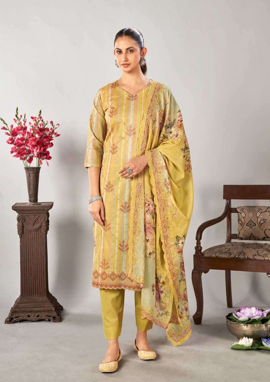 Relssa Fabrics Rubi Vol 11 Cotton Embroidered Dress Material - Amrah Wholesale