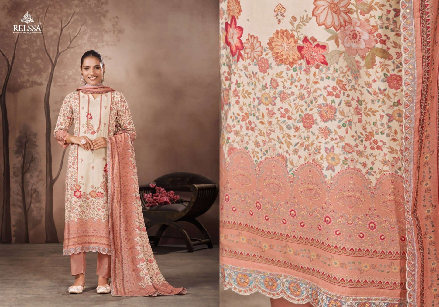 Relssa Fabrics Rubina Vol 16 Premium Cotton Dress Material - Amrah Wholesale