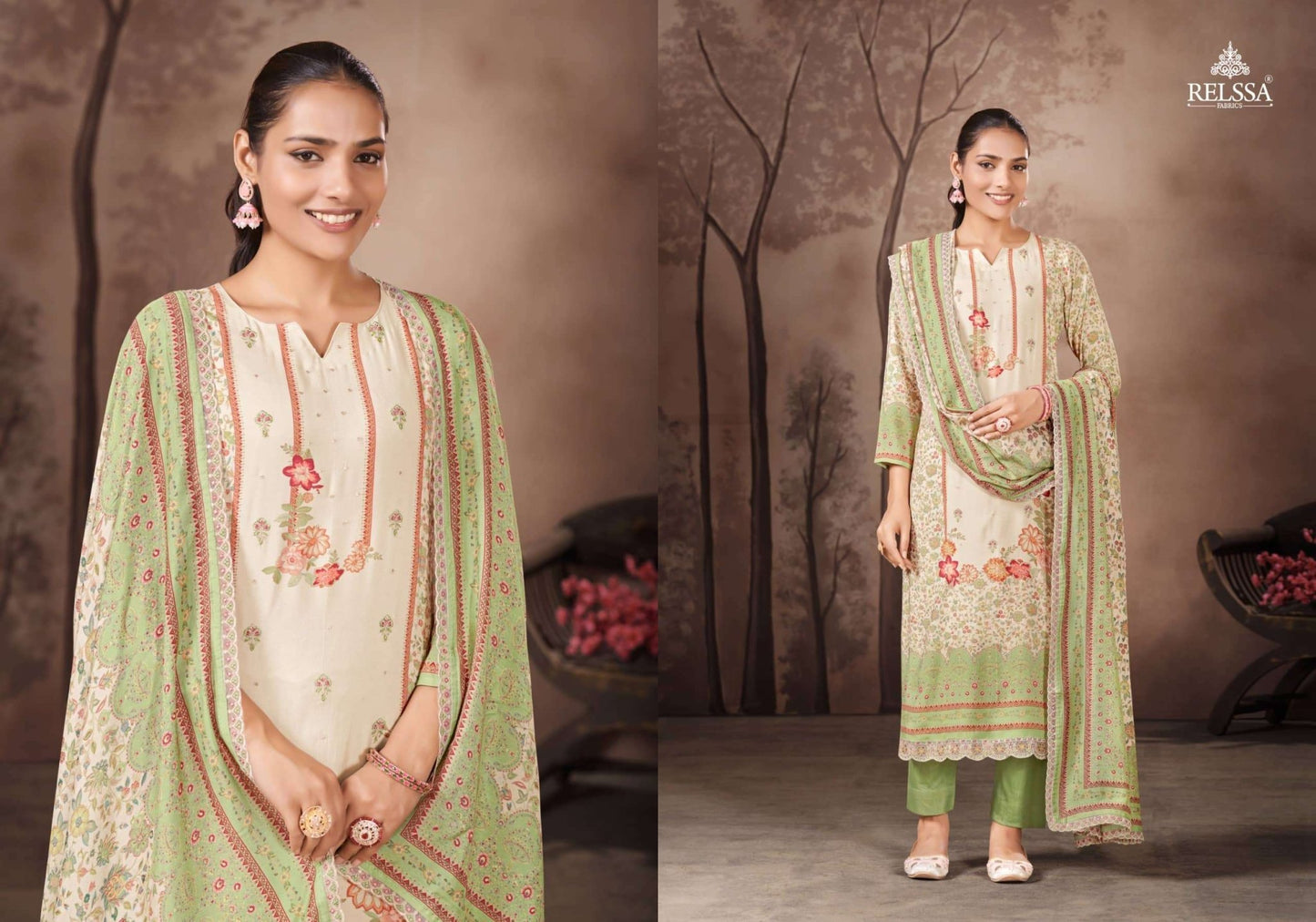 Relssa Fabrics Rubina Vol 16 Premium Cotton Dress Material - Amrah Wholesale