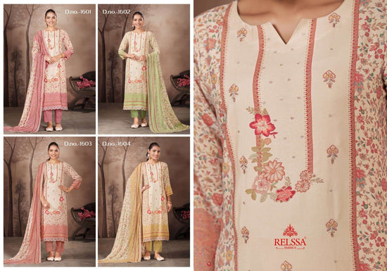 Relssa Fabrics Rubina Vol 16 Premium Cotton Dress Material - Amrah Wholesale