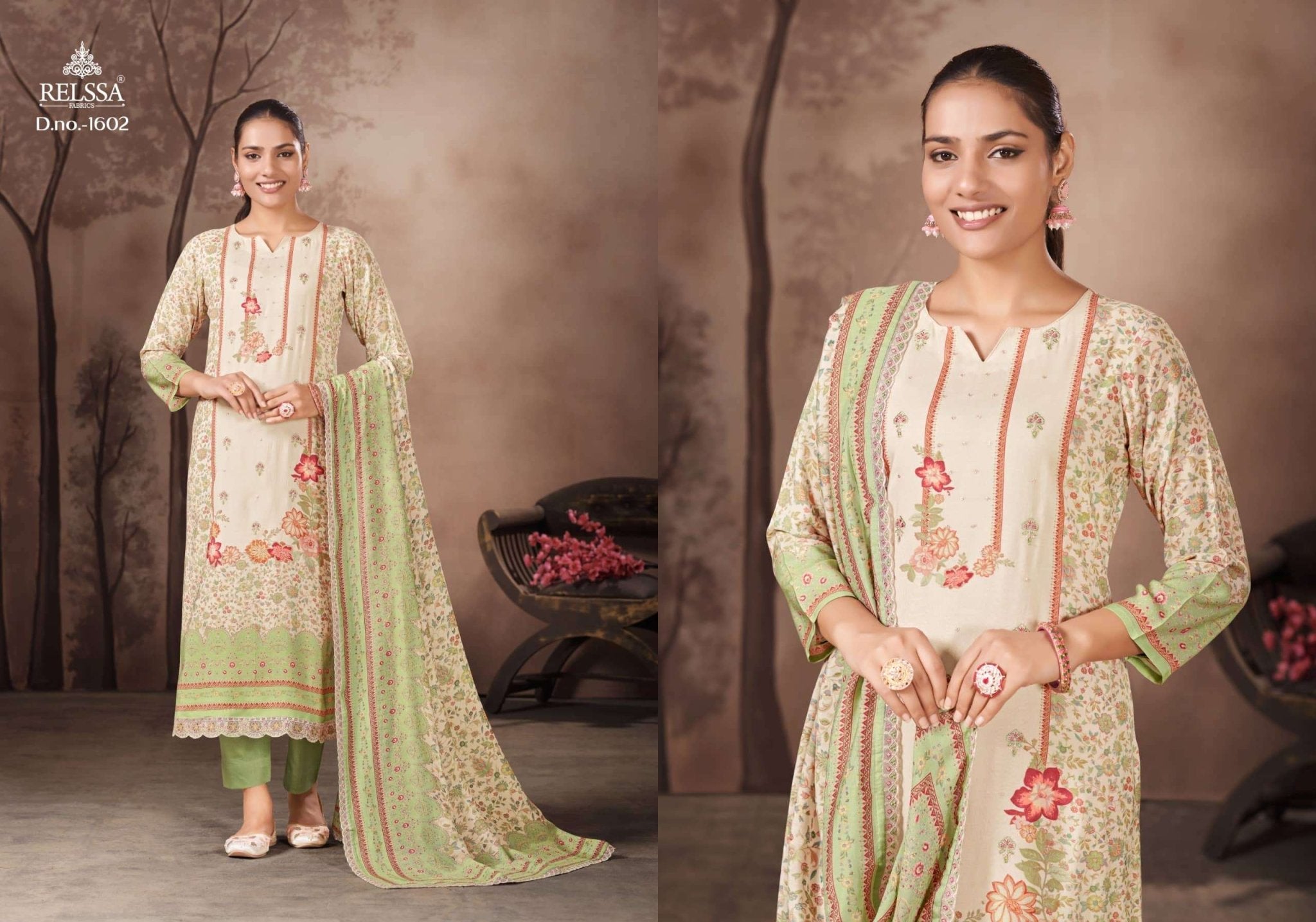 Relssa Fabrics Rubina Vol 16 Premium Cotton Dress Material - Amrah Wholesale