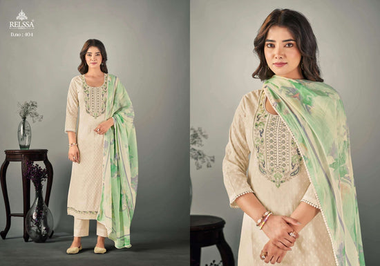 Relssa Fabrics Shalin Vol 4 Cotton Lawn Dress Material - Amrah Wholesale