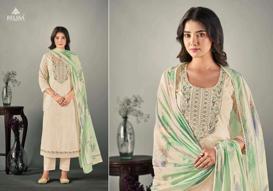 Relssa Fabrics Shalin Vol 4 Cotton Lawn Dress Material - Amrah Wholesale