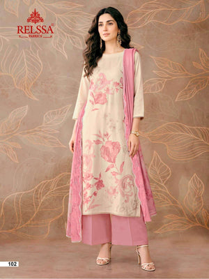Relssa Fabrics Zoya Pashmina Woolen Dress Material
