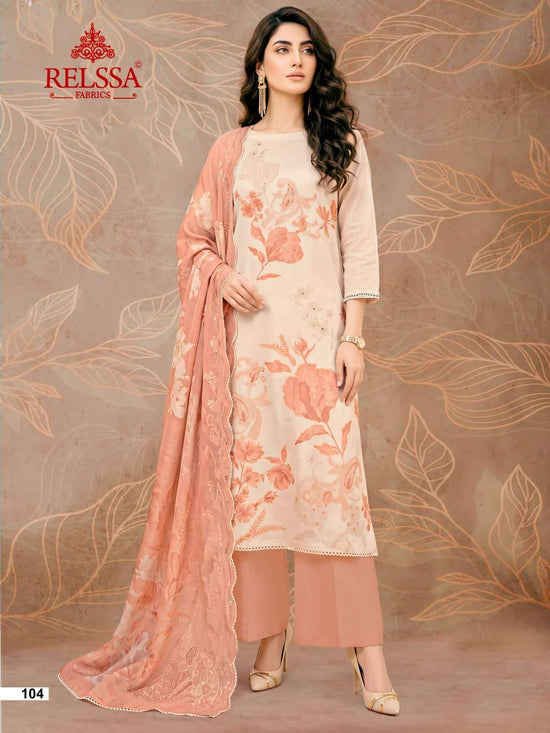Relssa Fabrics Zoya Pashmina Woolen Dress Material
